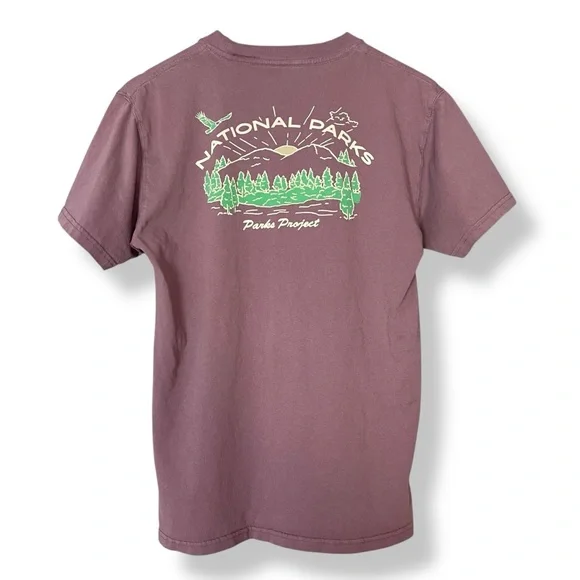 Parks Project T-Shirt National Parks Short Sleeve Size Small Unisex Purple Grape - Picture 1 of 12